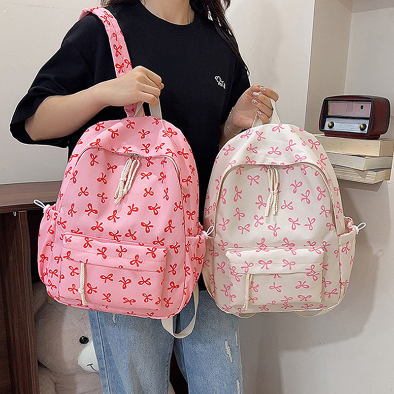 School Backpack Teen - Ransel Motif Pita Lucu Bahan Nylon,