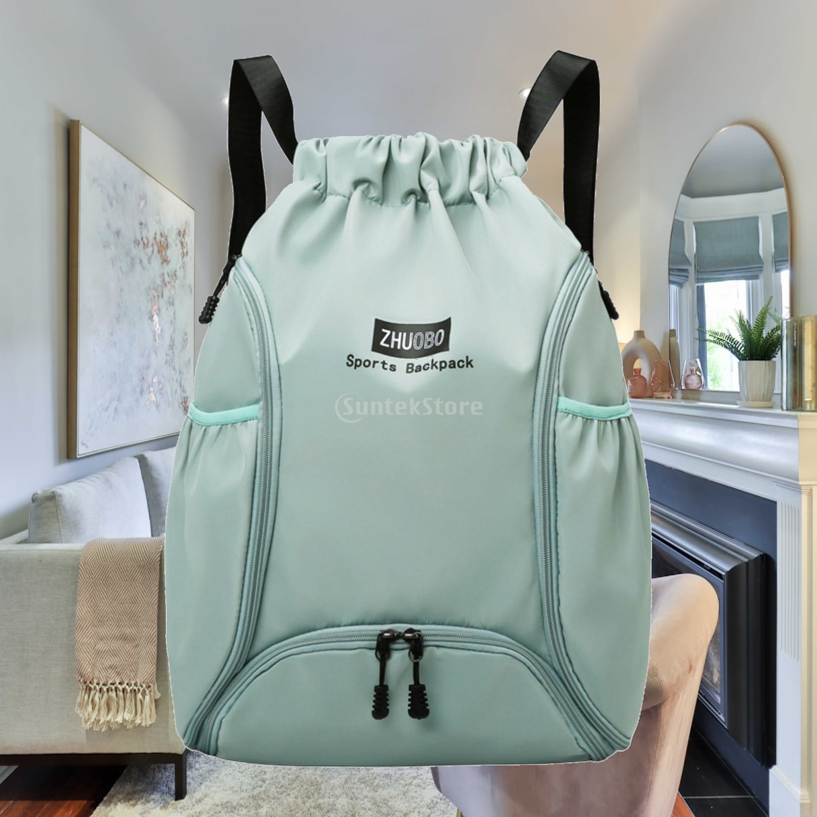 Drawstring Gym Bag - Tas Ransel Basket dengan Tali Serut