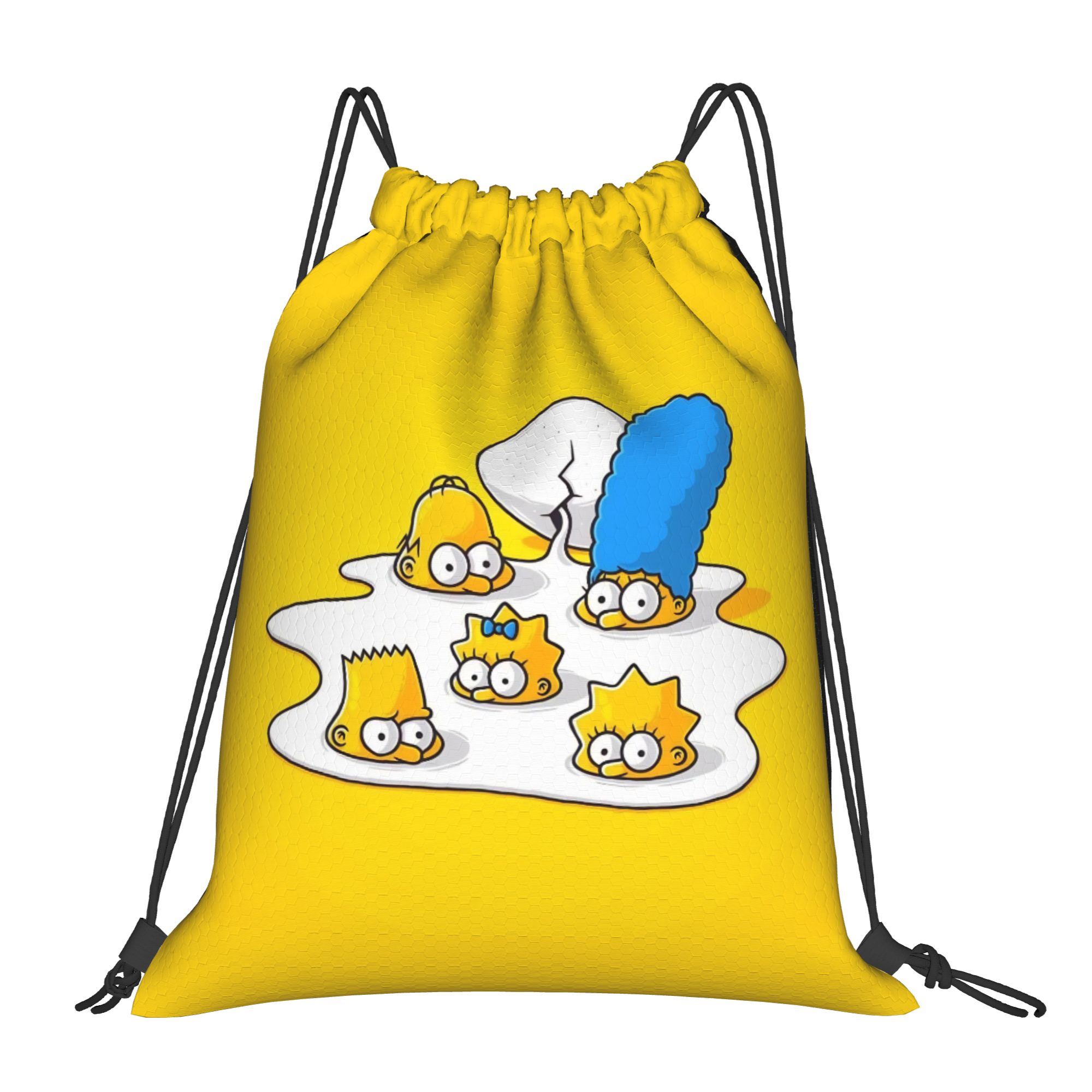 Drawstring Gym Bag - Tas Ransel Serut Kartun Simpson, Tas