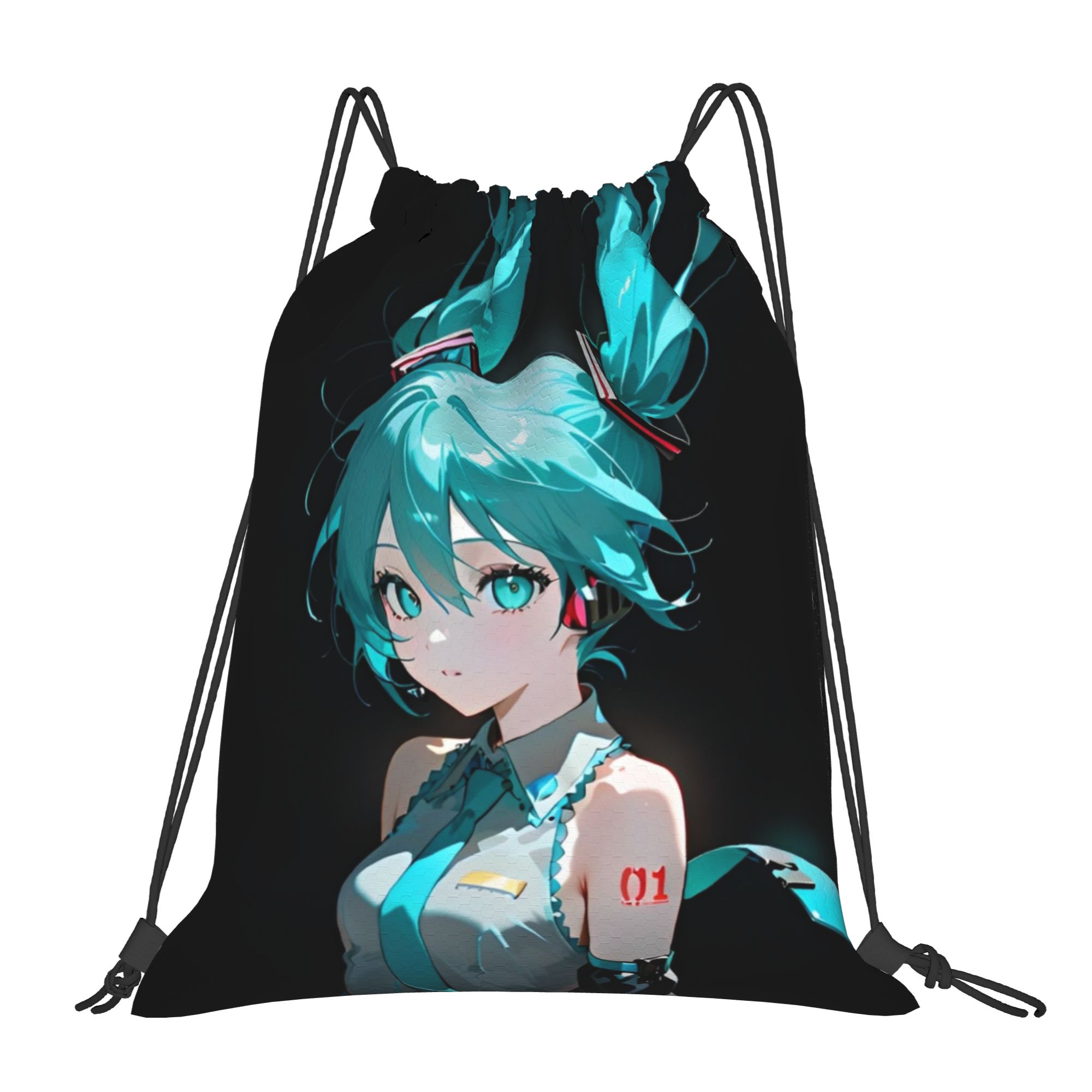 Drawstring Gym Bag - H-Hatsunes Mikus Bag Tas Punggung Serut