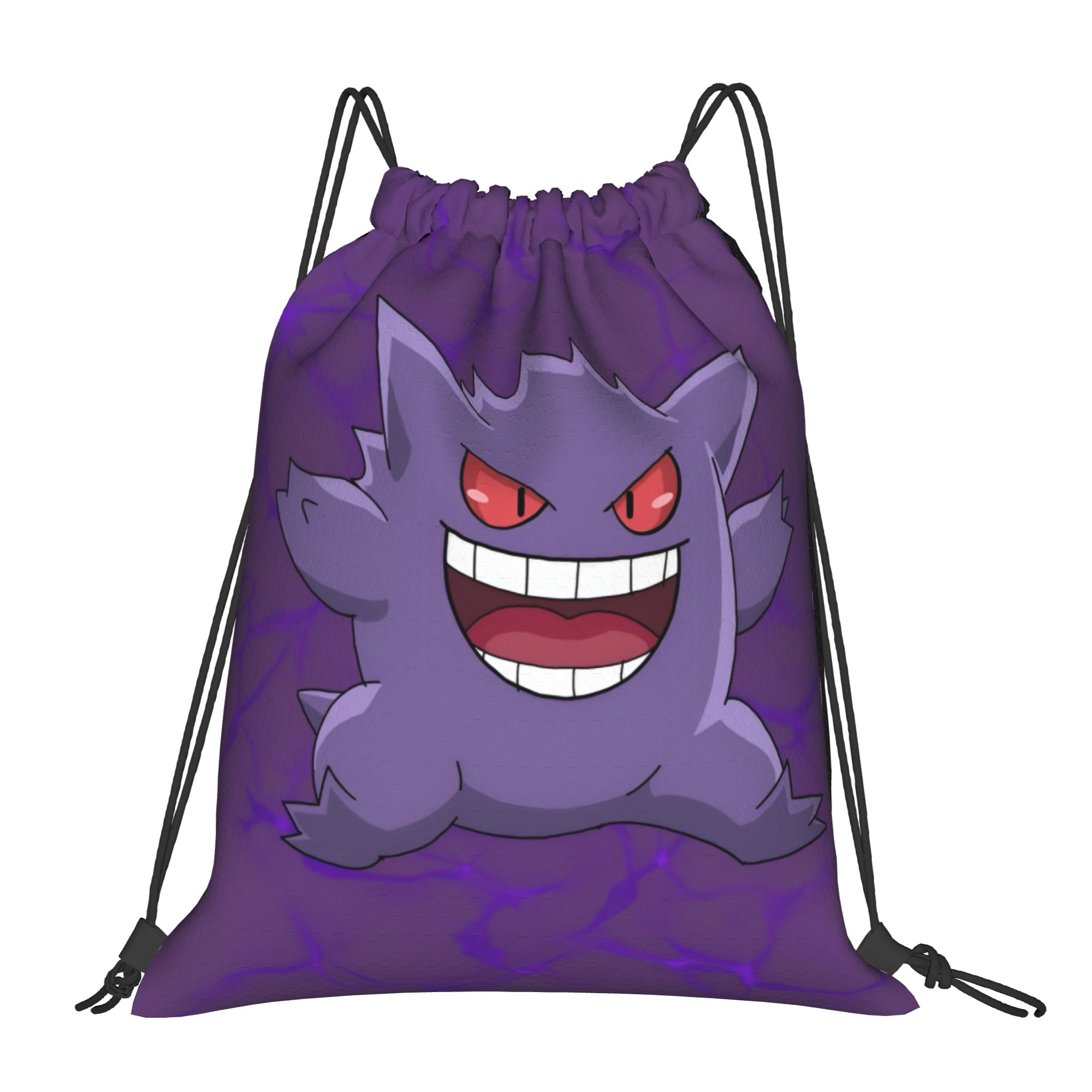 Drawstring Gym Bag - Tas Ransel Serut Pokemon Gengar Kustom