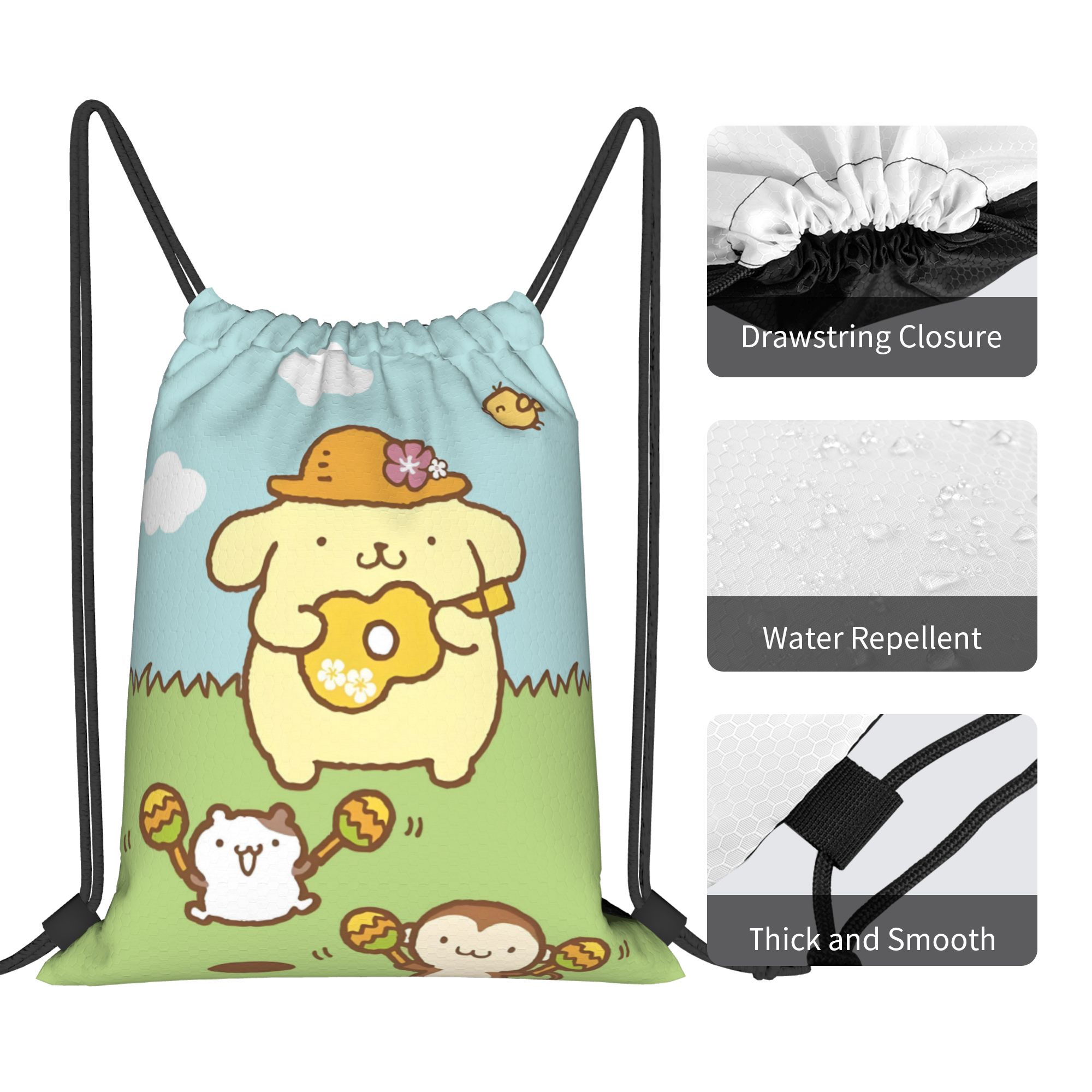 Tas Ransel Serut P-Pompompurin - Drawstring Gym Bag ulasan dan harga
