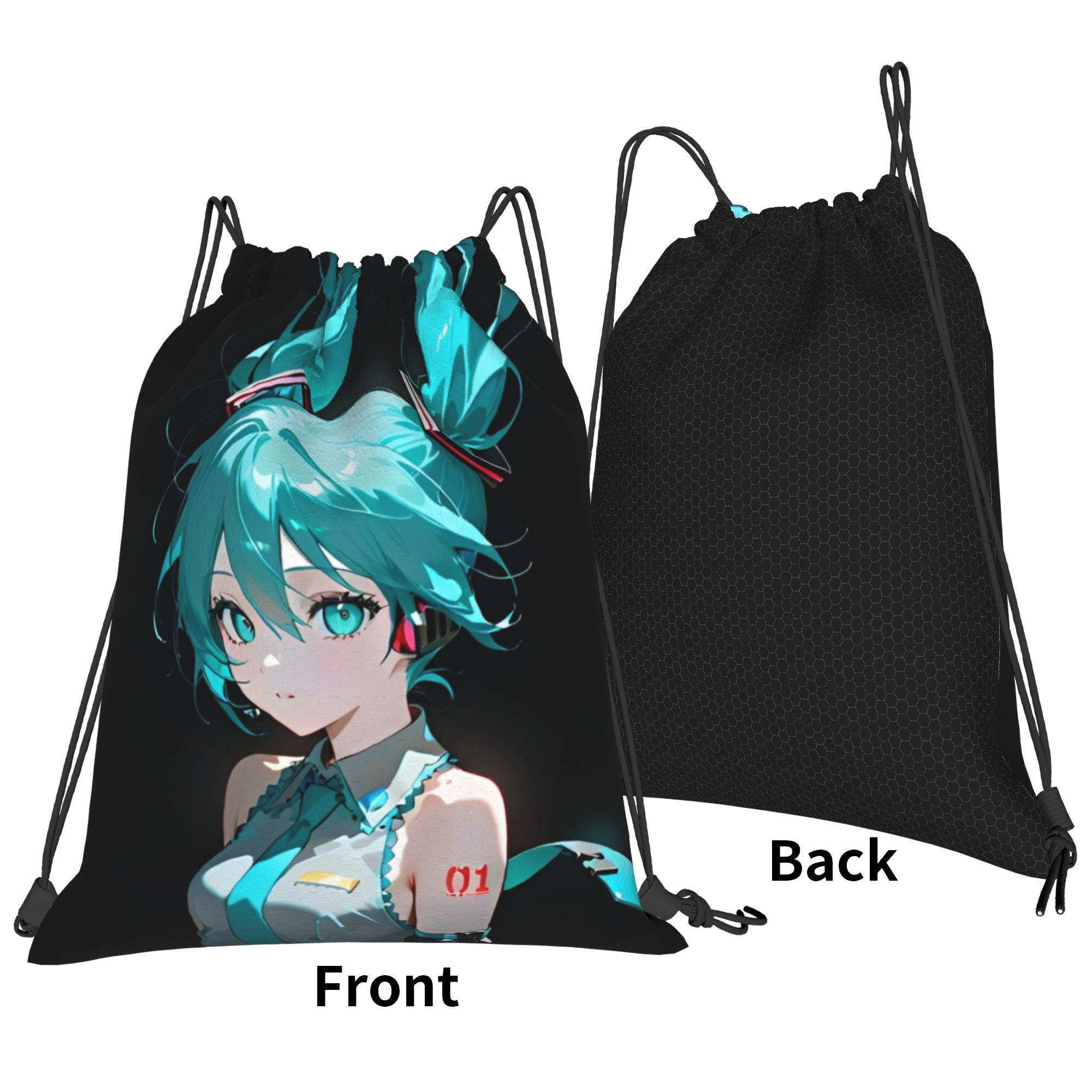 H-Hatsunes Mikus Bag Tas Pungg - Drawstring Gym Bag ulasan dan harga